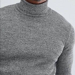 Asos Design muscle ribbed turtle neck